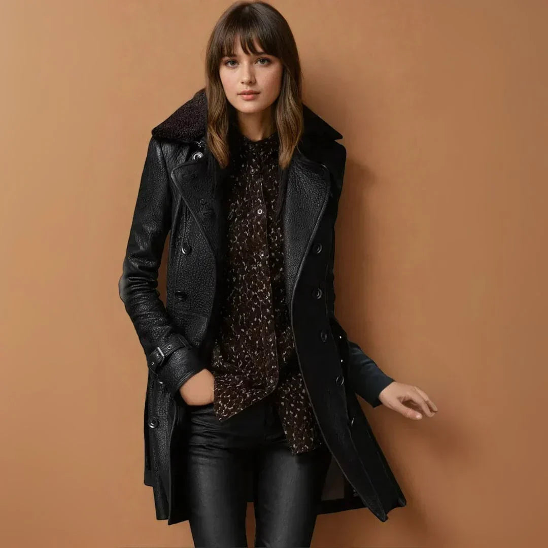 Victoria – Classic Leather Coat