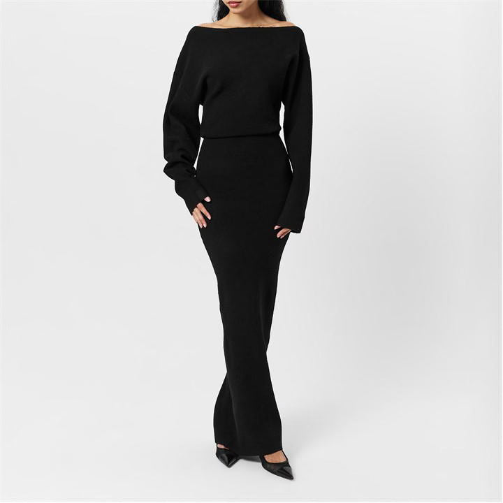 Robe Maxiknit Selma - Épaules Nues