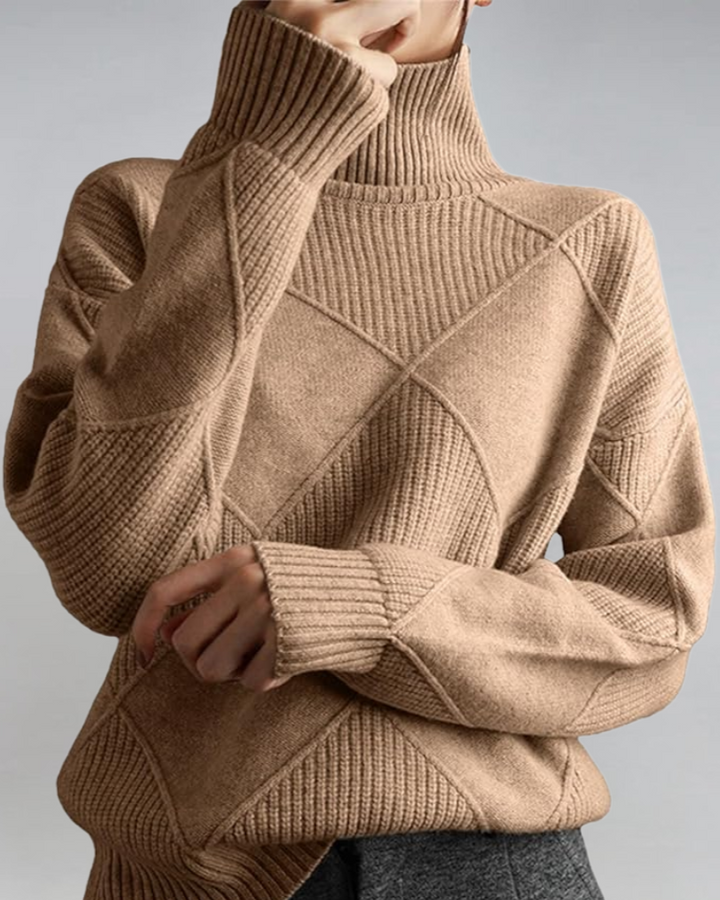 Lauren ~ pull à col roulé en cachemire de luxe