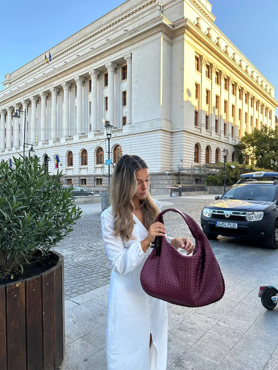 Jade – Sac à main tressé luxueux