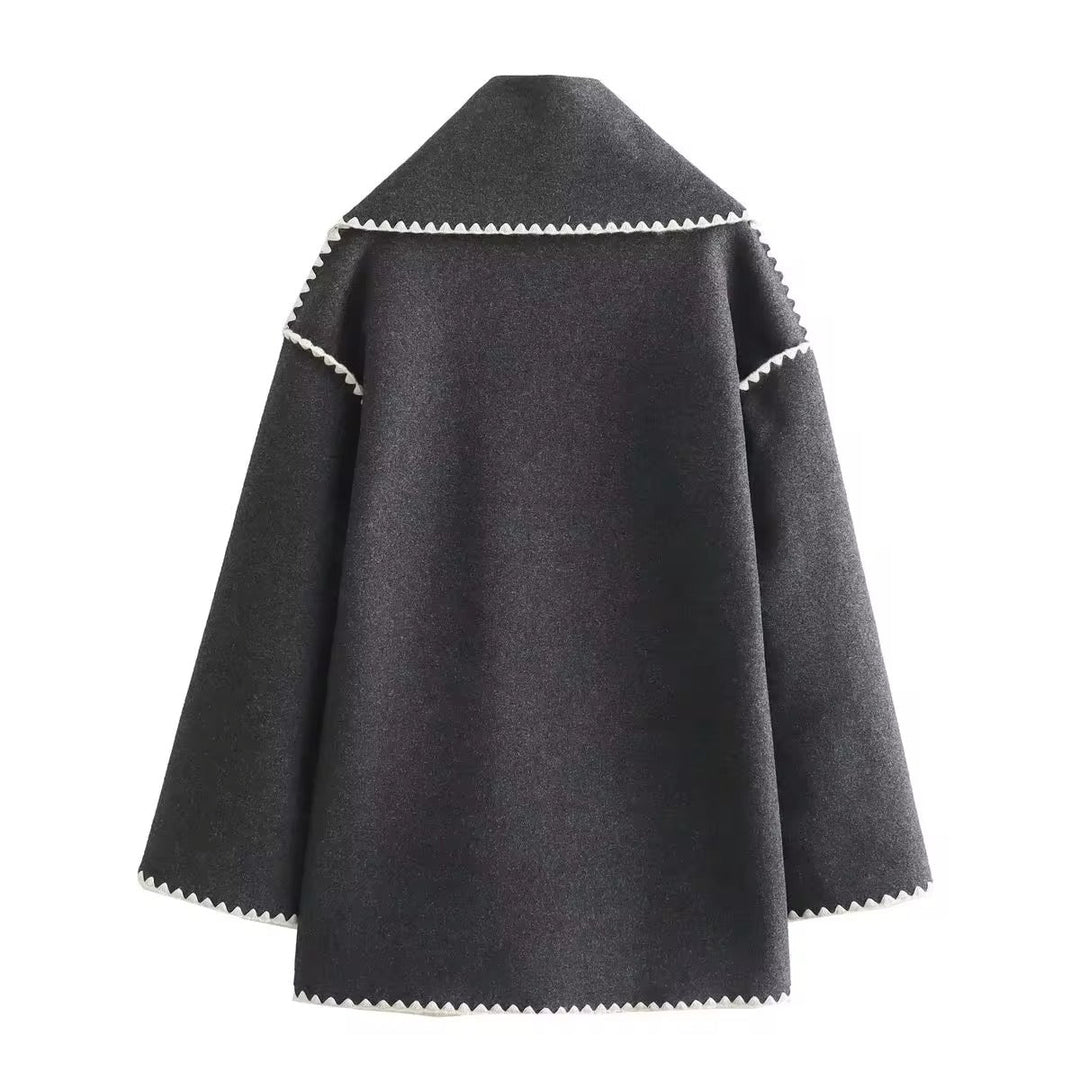 Antoinette - Chic Tweed Wool Coat