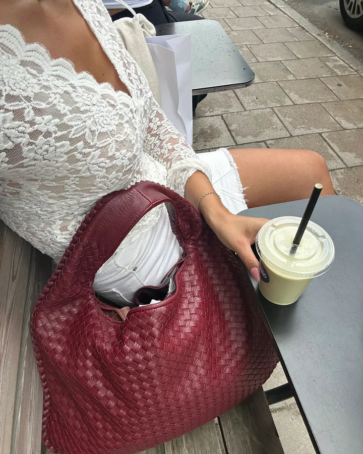 Jade – Sac à main tressé luxueux