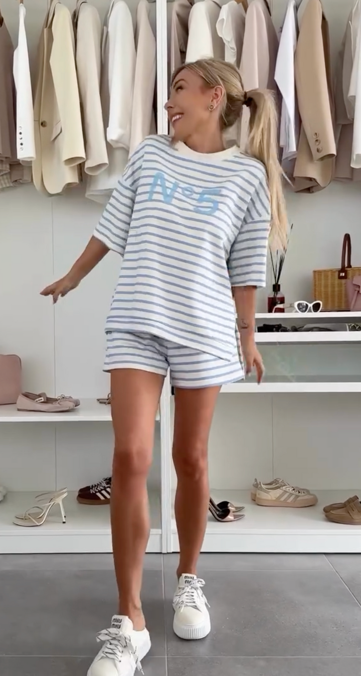 No.5 - Comfy Striped Lounge Set