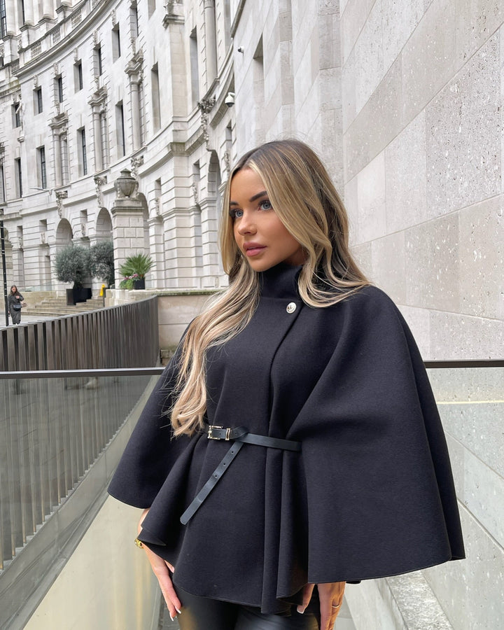 Camille - Poncho ceinturé