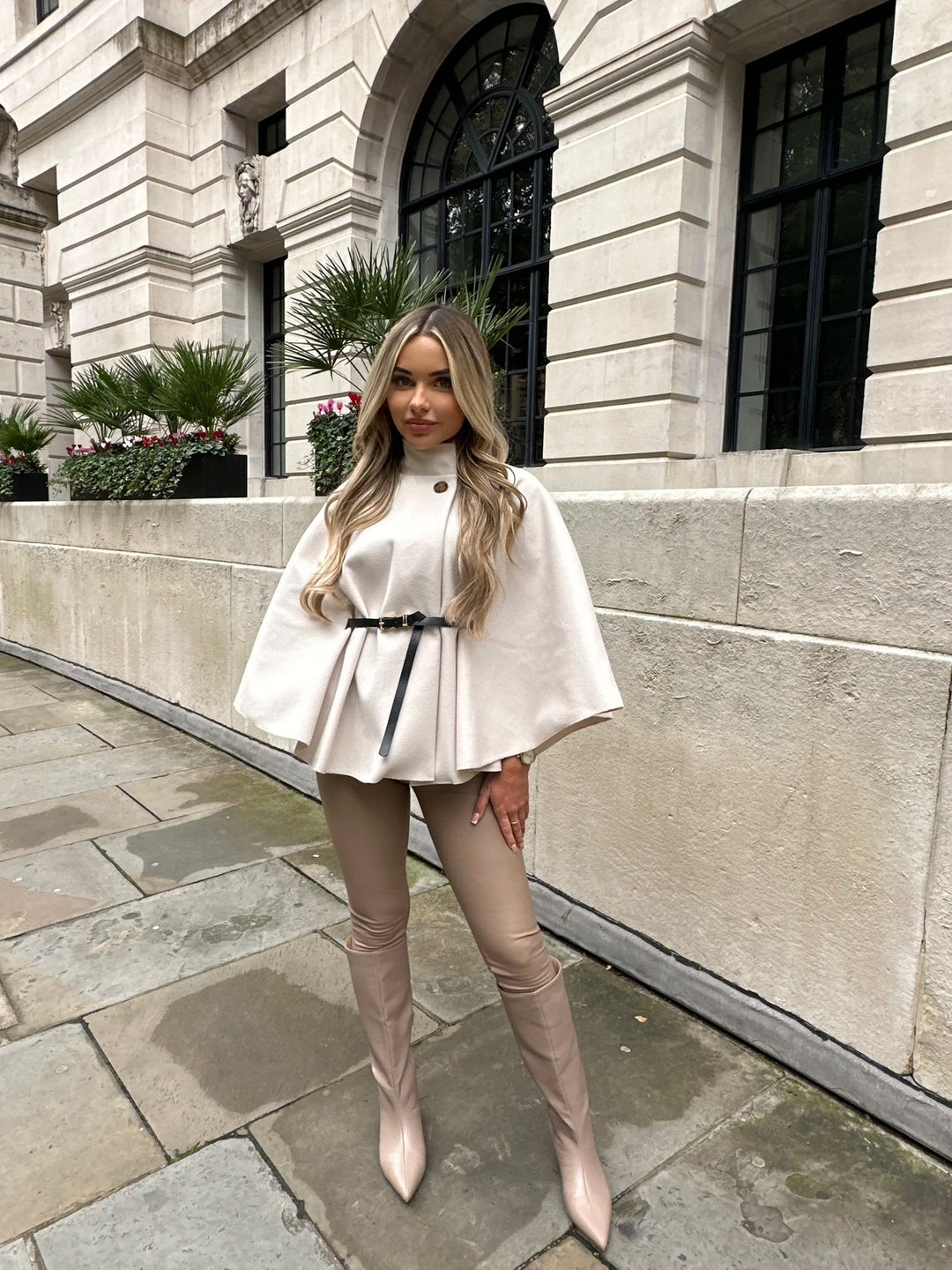 Camille - Poncho ceinturé