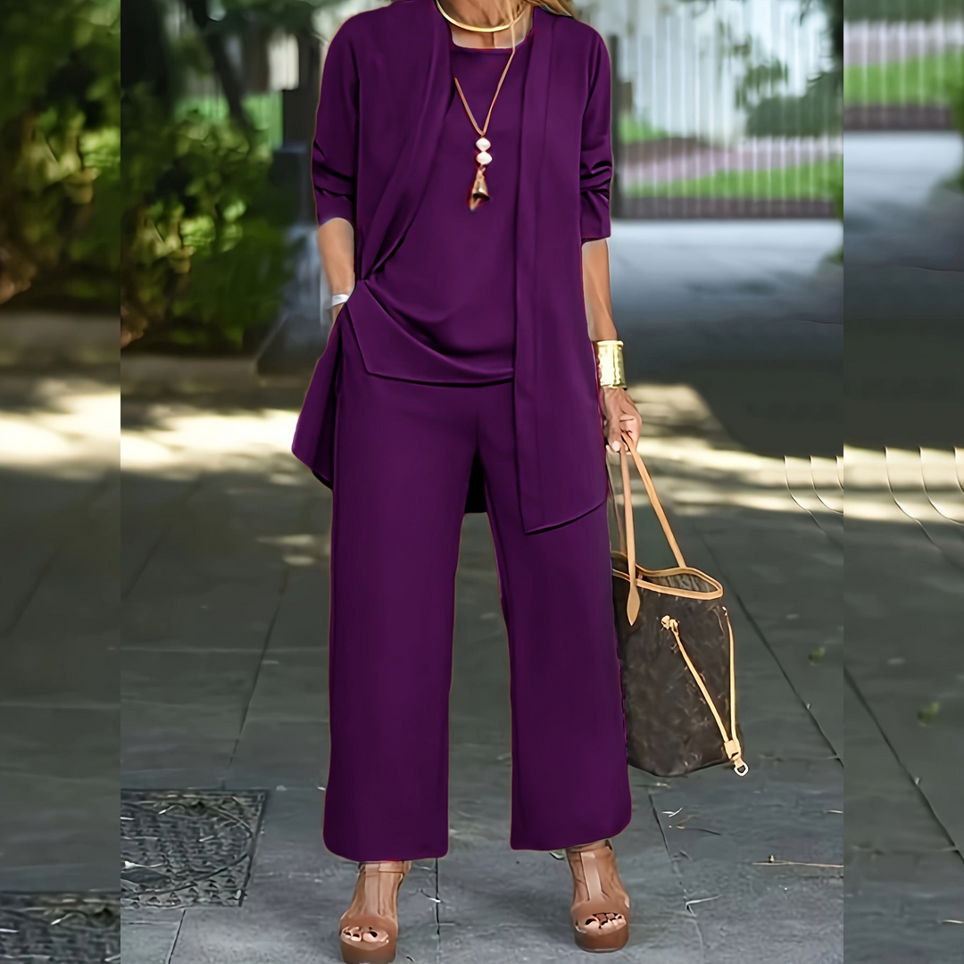 Isla - Refined 3-Piece Trouser Set