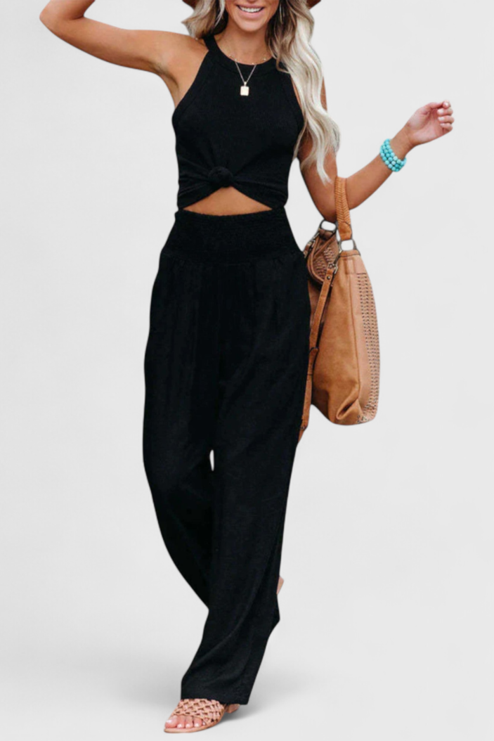 Alexia - Flowing Cotton-Linen Pants