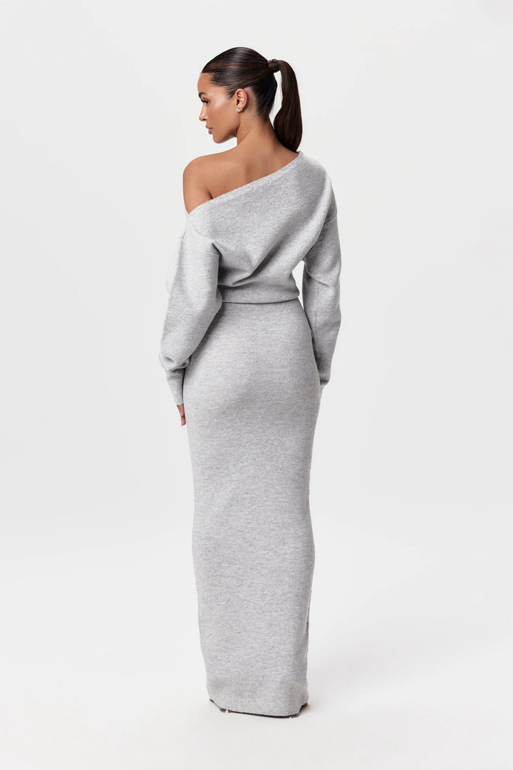 Robe Maxiknit Selma - Épaules Nues