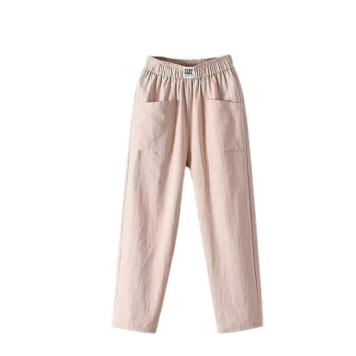 Celena - Casual Linen Blend Trousers
