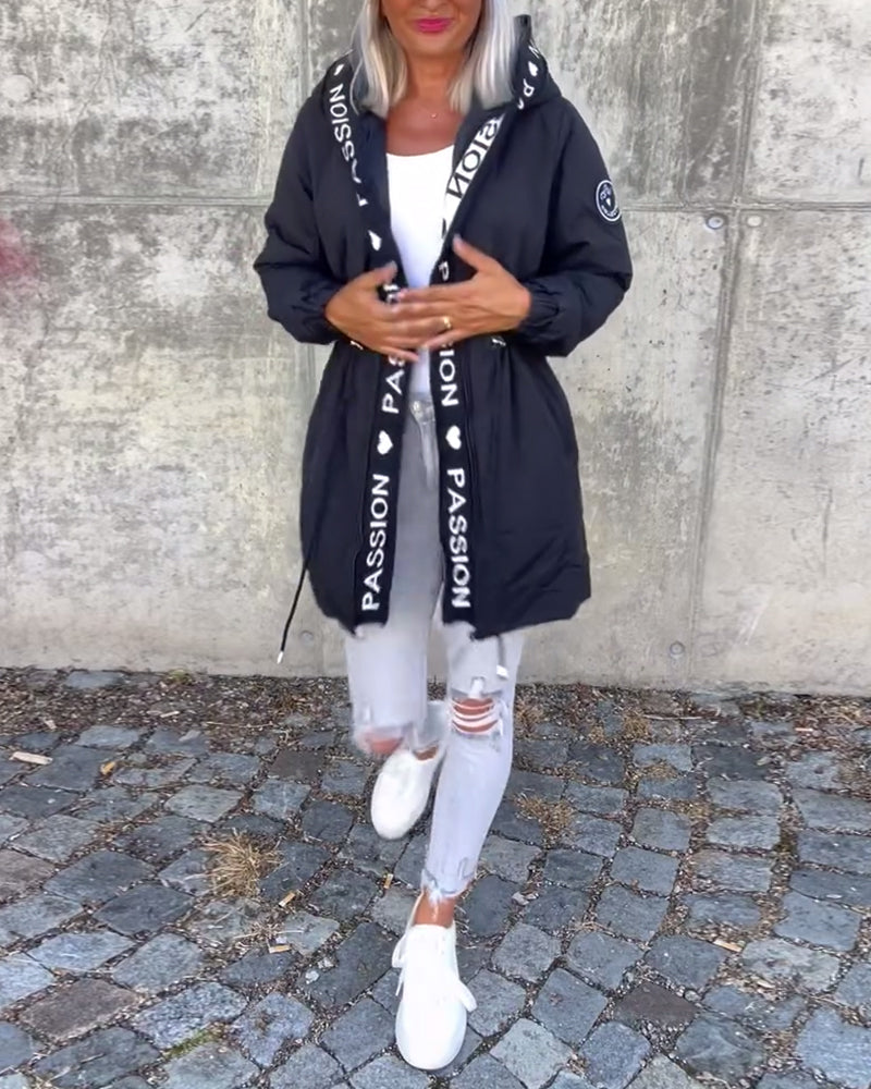Amicie - Chic Hooded Trench Coat